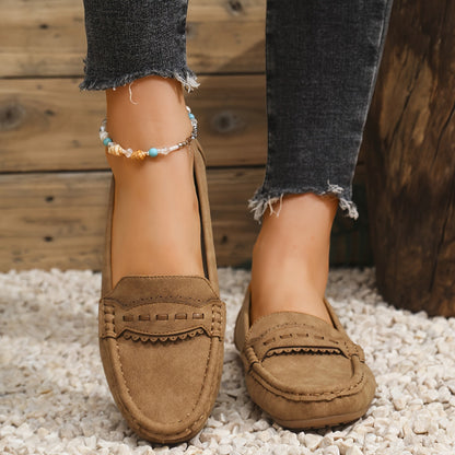| Mocasines de Efecto Ante Festoneados Marie
