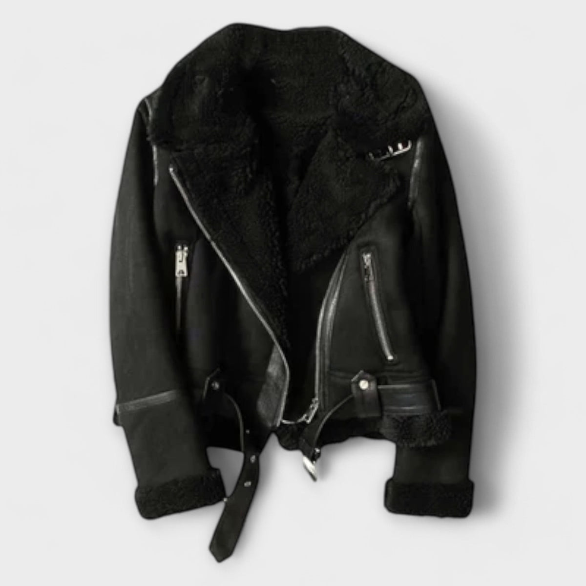 Chaqueta Aviator Aurora de shearling