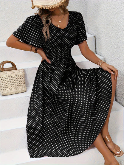 | Robe Élégante Pois Élisa