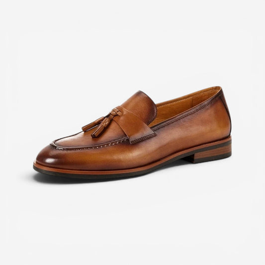 Mocasines Italianos de Cuero Genuino Leonardo