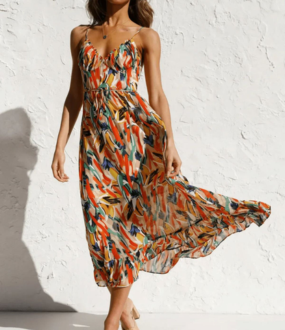 | Robe Midi Éclat Coloré