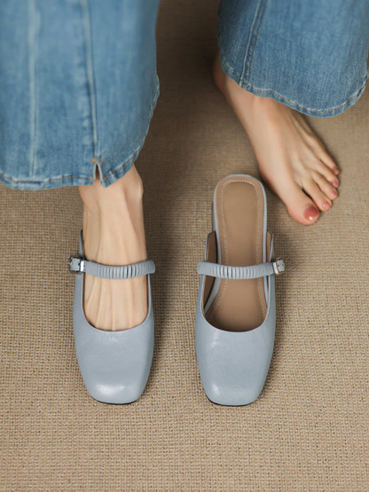 Laiza | Mules Mary Jane de Punta Redonda