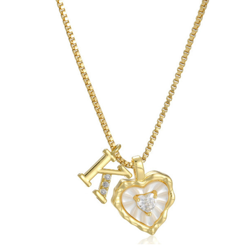 Collar Zorélisse™ de Corazón con Inicial – Personalizado y Elegante