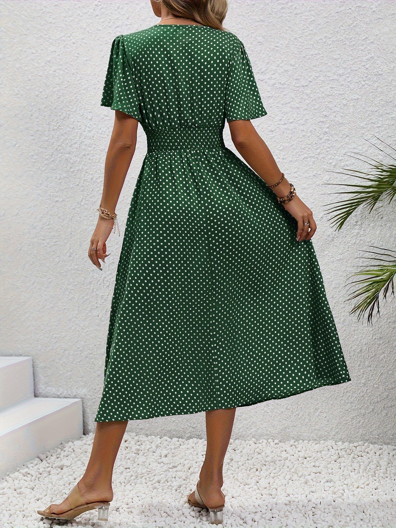 | Robe Élégante Pois Élisa