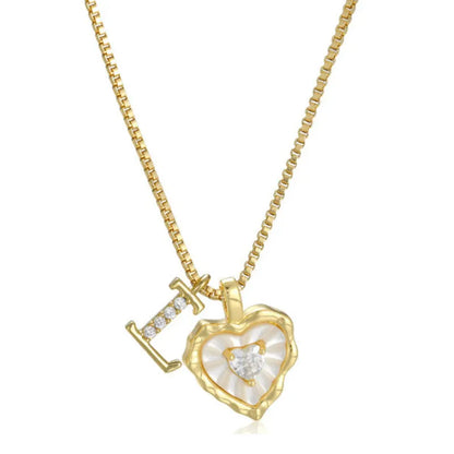 Collar Zorélisse™ de Corazón con Inicial – Personalizado y Elegante