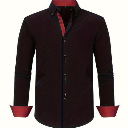 | CHEMISE ÉLÉGANTE LÉGÈRE AVEC DÉTAILS CONTRASTÉS