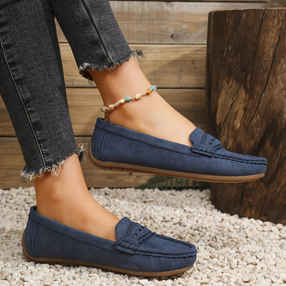 | Mocasines de Efecto Ante Festoneados Marie