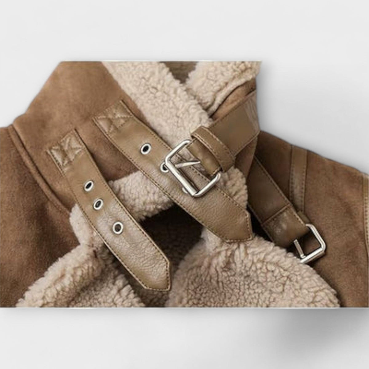 Chaqueta Aviator Aurora de shearling