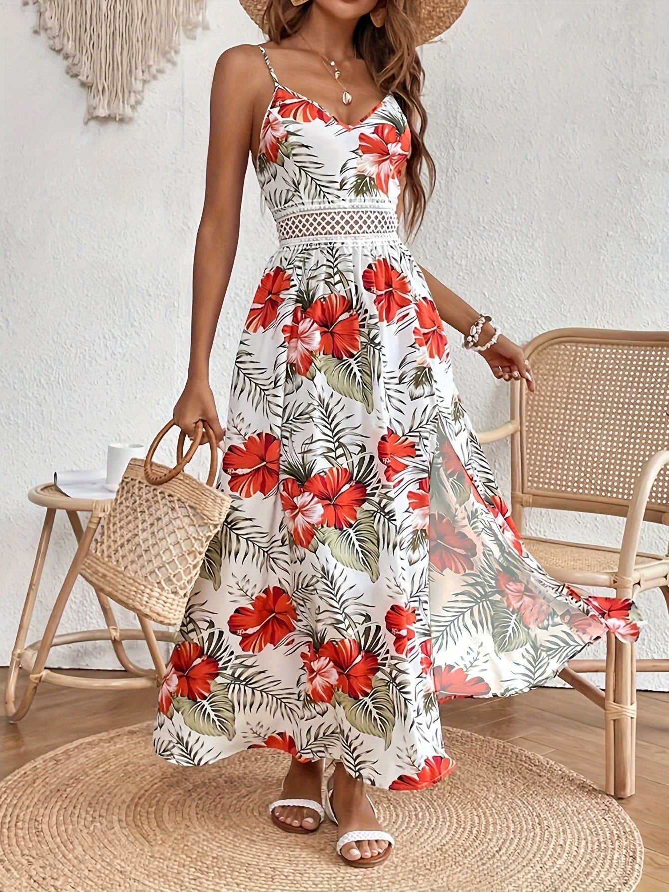 | Robe Bohème Fleurie Inès