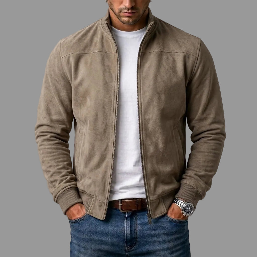 Tancredi – Chaqueta Bomber Hombre Efecto Ante