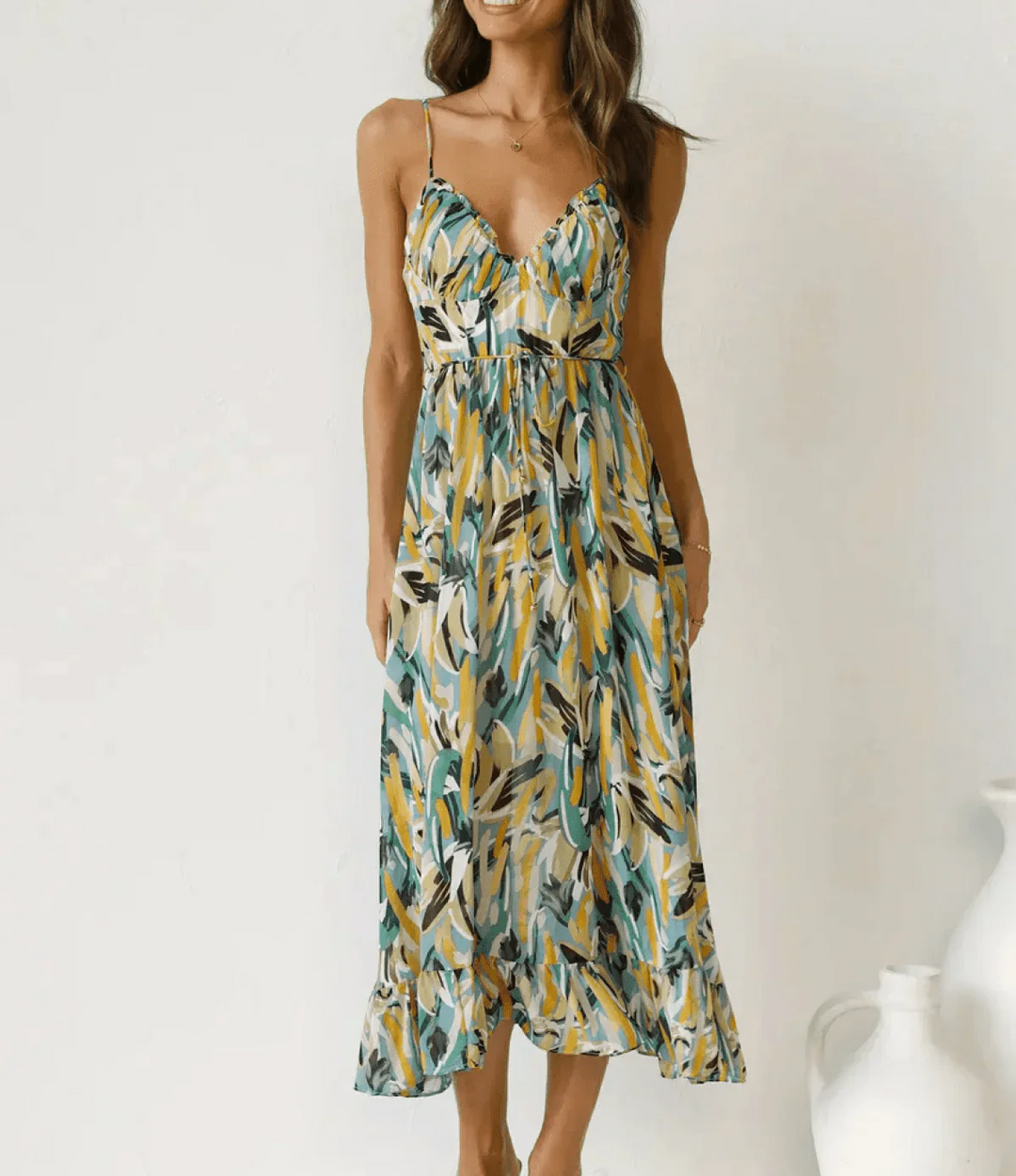| Robe Midi Éclat Coloré