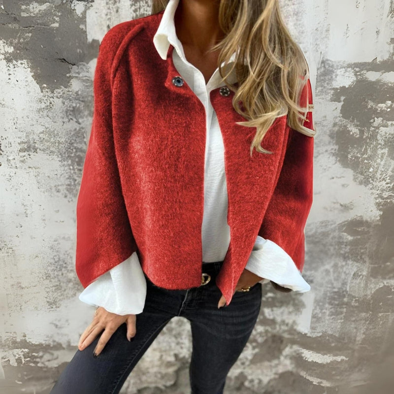 Chaqueta acogedora y elegante con forro