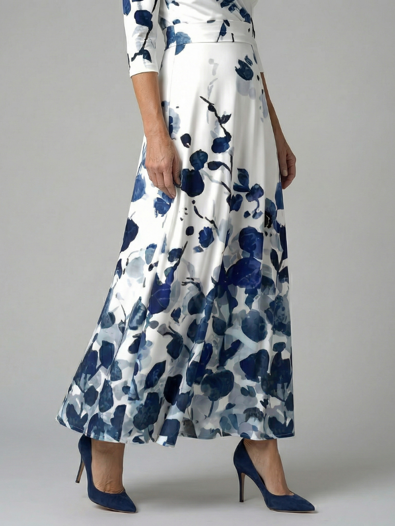 | Robe Midi Croisée a Col Celine