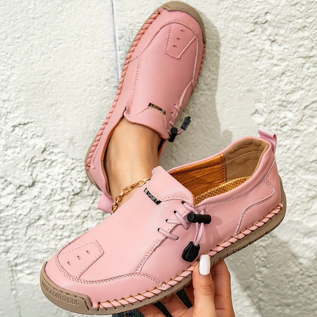 | Mocasines Cómodos con Costuras Hechas a Mano Mathilde