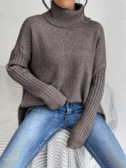 Leina | Jersey de Cuello Vuelto Suave y Relajado