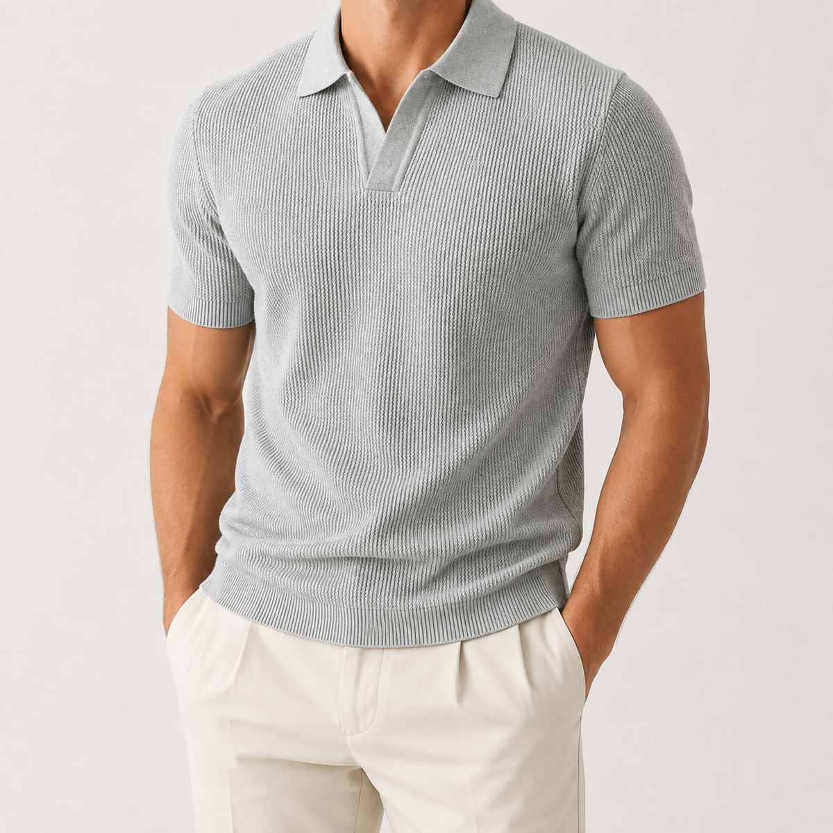 Jersey Polo Slim de Cachemira para Negocios Ramon