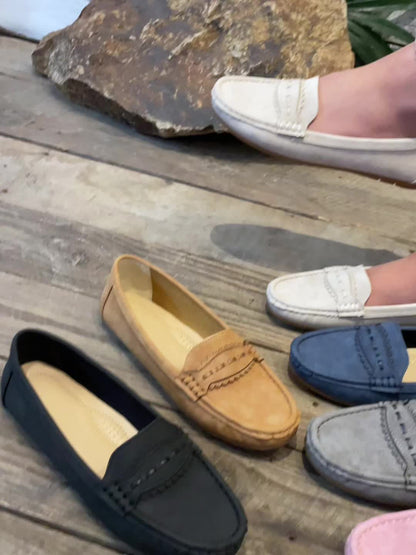 | Mocasines de Efecto Ante Festoneados Marie