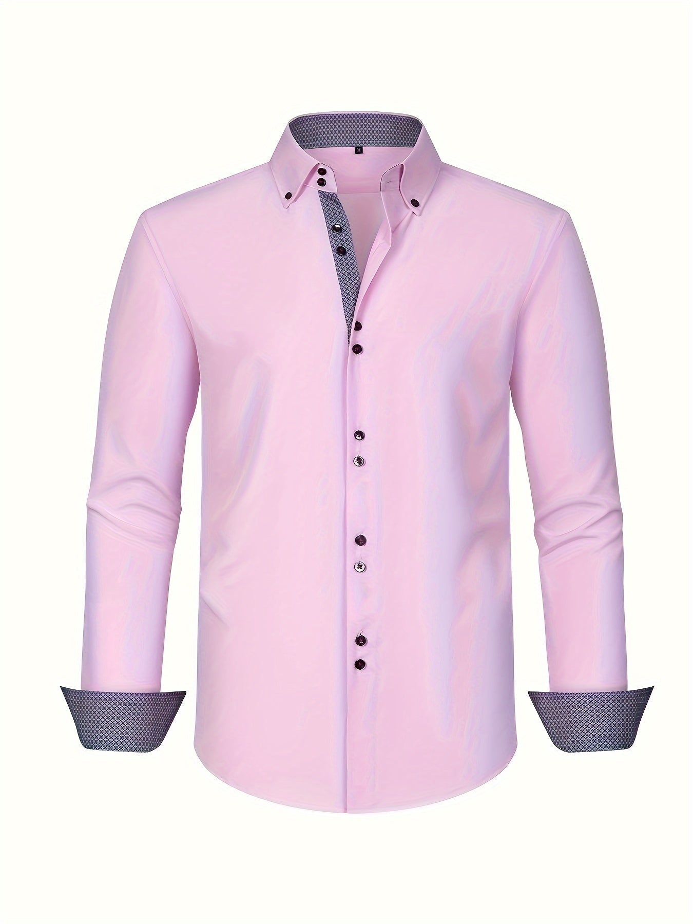| CHEMISE ÉLÉGANTE LÉGÈRE AVEC DÉTAILS CONTRASTÉS