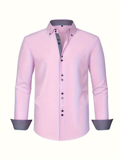 | CHEMISE ÉLÉGANTE LÉGÈRE AVEC DÉTAILS CONTRASTÉS