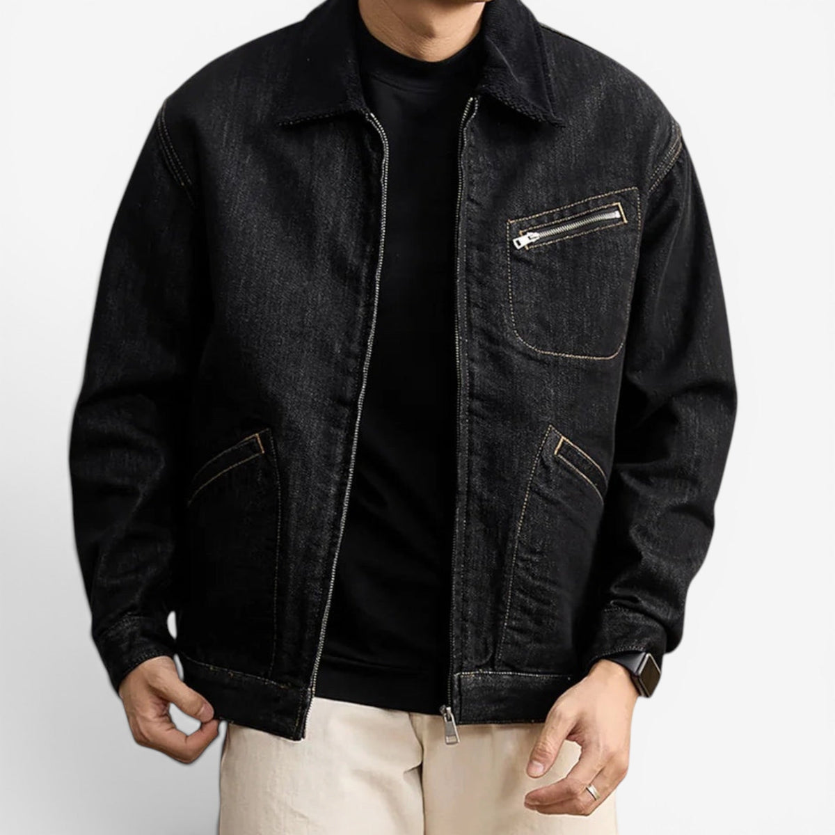 Chaqueta Vaquera Casual Holgada Leonardo