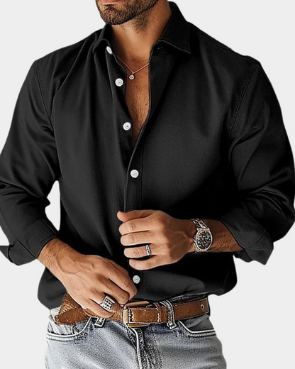 | CHEMISE BOUTONNÉE ÉTIREMENT COUPE SLIM POUR HOMME
