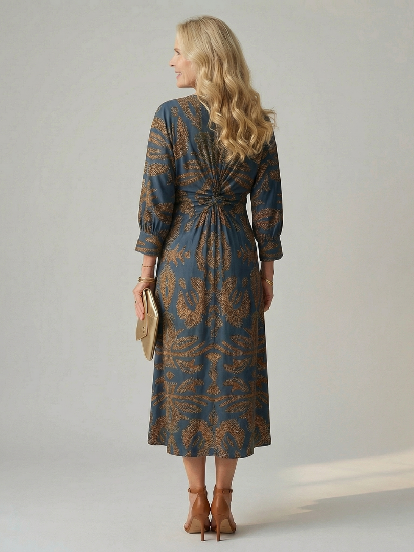 | Robe Midi Wrap Naturelle Lune