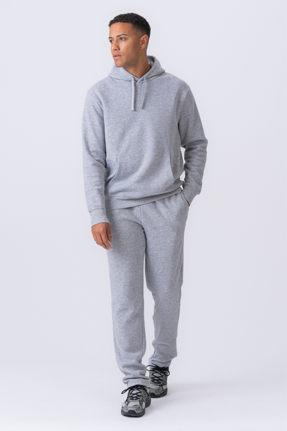 Leone - Sudadera Hombre Capucha Gris Estilo Essential