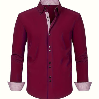 | CHEMISE ÉLÉGANTE LÉGÈRE AVEC DÉTAILS CONTRASTÉS
