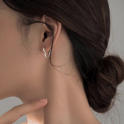 Pendientes Corazón Dorado de Acero Inoxidable