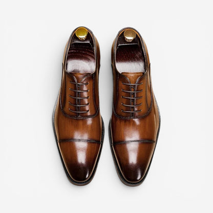 Zapatos Oxford de Cuero Genuino Leonardo