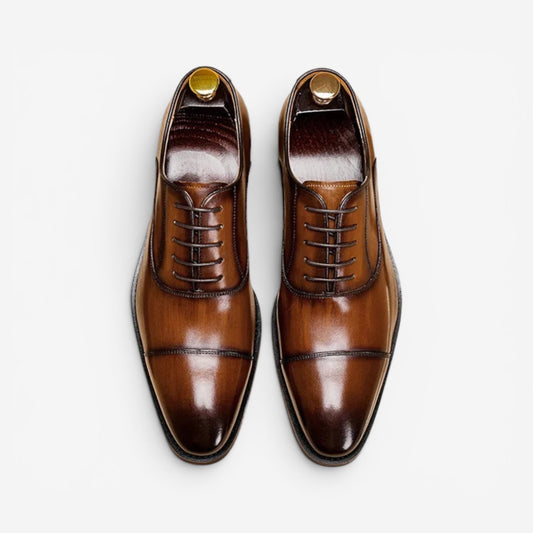 Zapatos Oxford de Cuero Genuino Leonardo