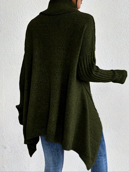 Leina | Jersey de Cuello Vuelto Suave y Relajado