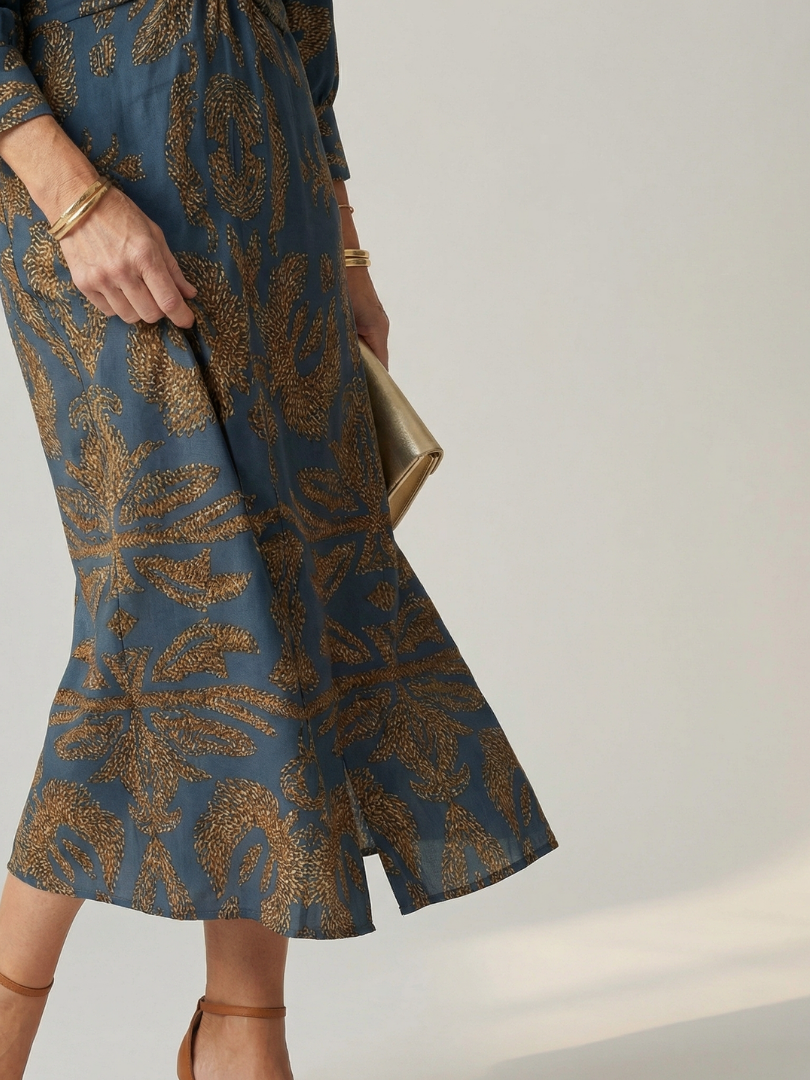 | Robe Midi Wrap Naturelle Lune