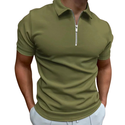 | POLO MODERNE AVEC ZIP MI-HAUT