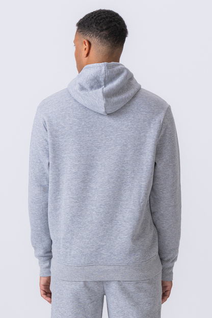 Leone - Sudadera Hombre Capucha Gris Estilo Essential