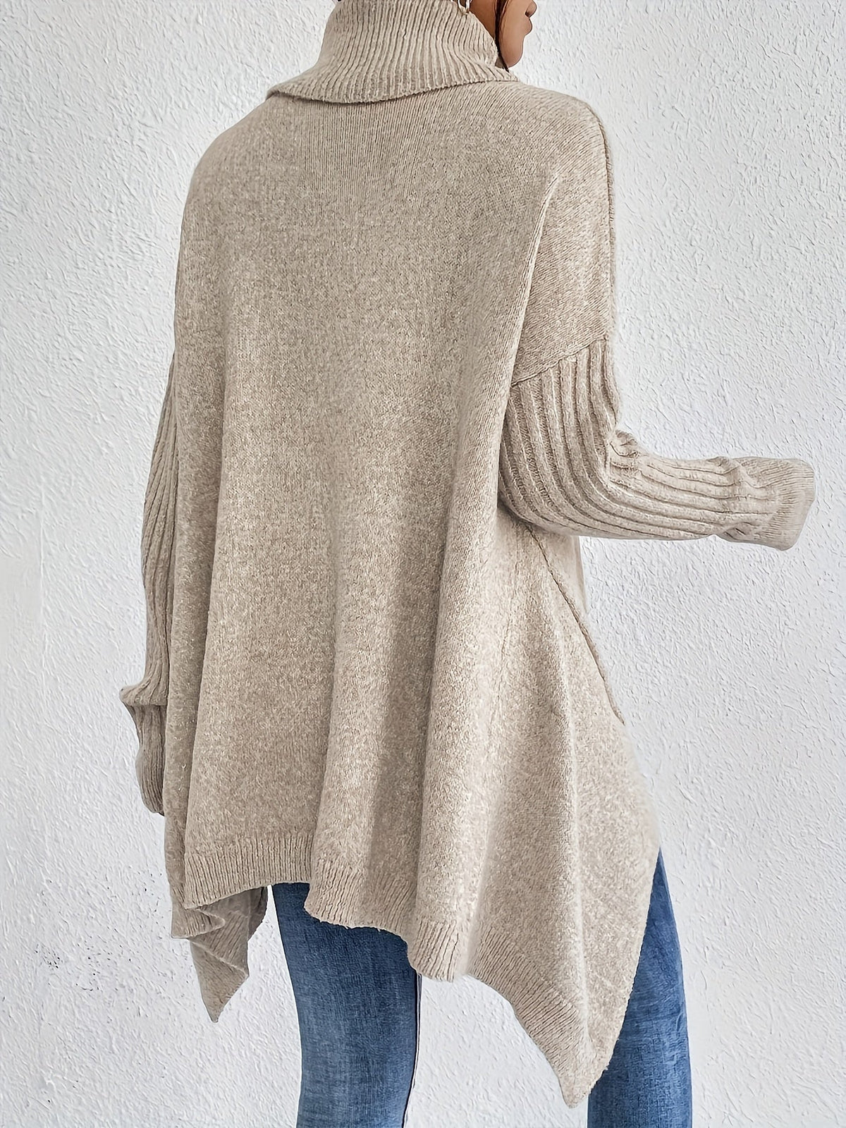 Leina | Jersey de Cuello Vuelto Suave y Relajado