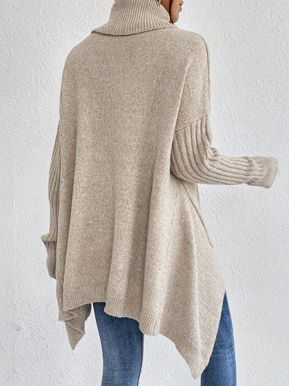 Leina | Jersey de Cuello Vuelto Suave y Relajado