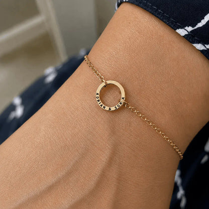 Pulsera de Nombre con Aros Personalizada
