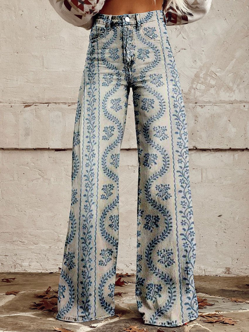 | Jean Large Fleuri Bohème