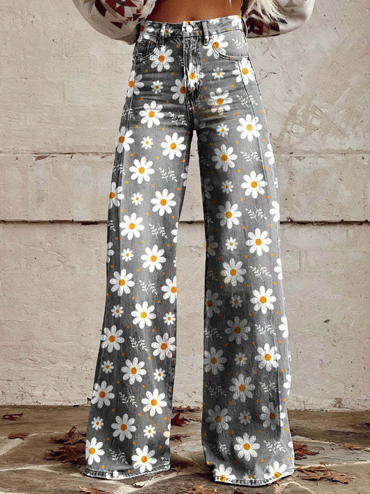 | Jean Large Fleuri Bohème