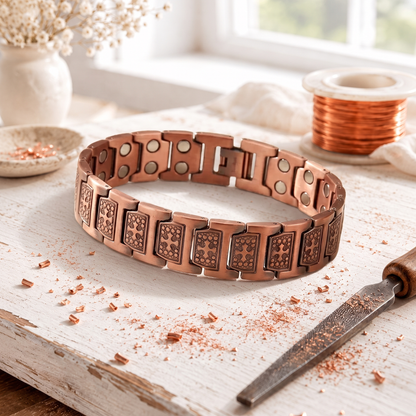 Affluence Brazalete de Cobre para Hombre