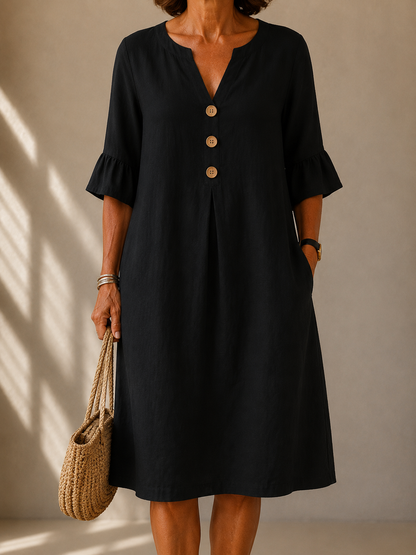 | Robe Botonnée Cope Fluide Isabelle