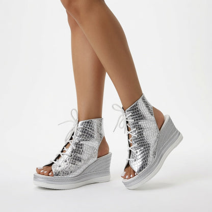 Lacéoline™ — Zapatilla Cuna Punta Abierta Cordones Urbana