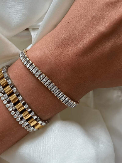 Nikita - Pulsera Rivière Baguette