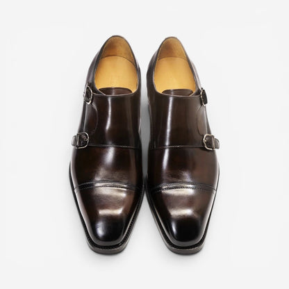 Zapatos de Cuero con Doble Hebilla Leonardo
