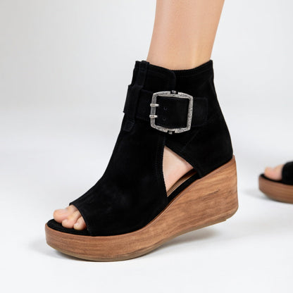 Orélisse™ | Botines Compensados Abiertos Estilo Moderno
