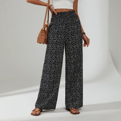 Cléophine™ | Pantalón Fluido Estampado con Cintura Cómoda