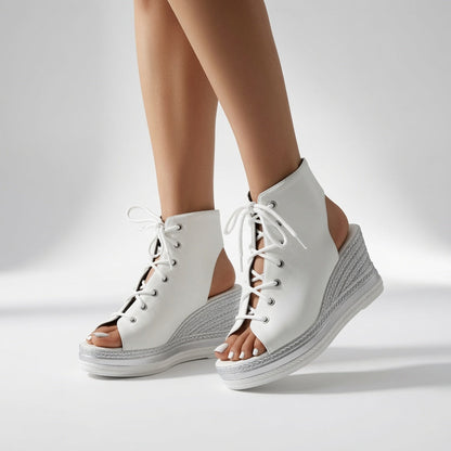 Lacéoline™ — Zapatilla Cuna Punta Abierta Cordones Urbana