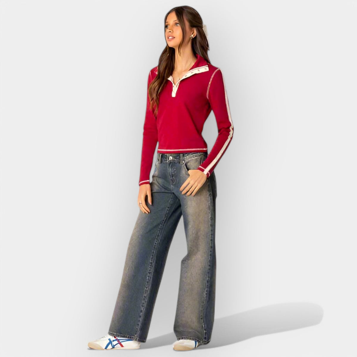 Romana - Jeans de tiro bajo