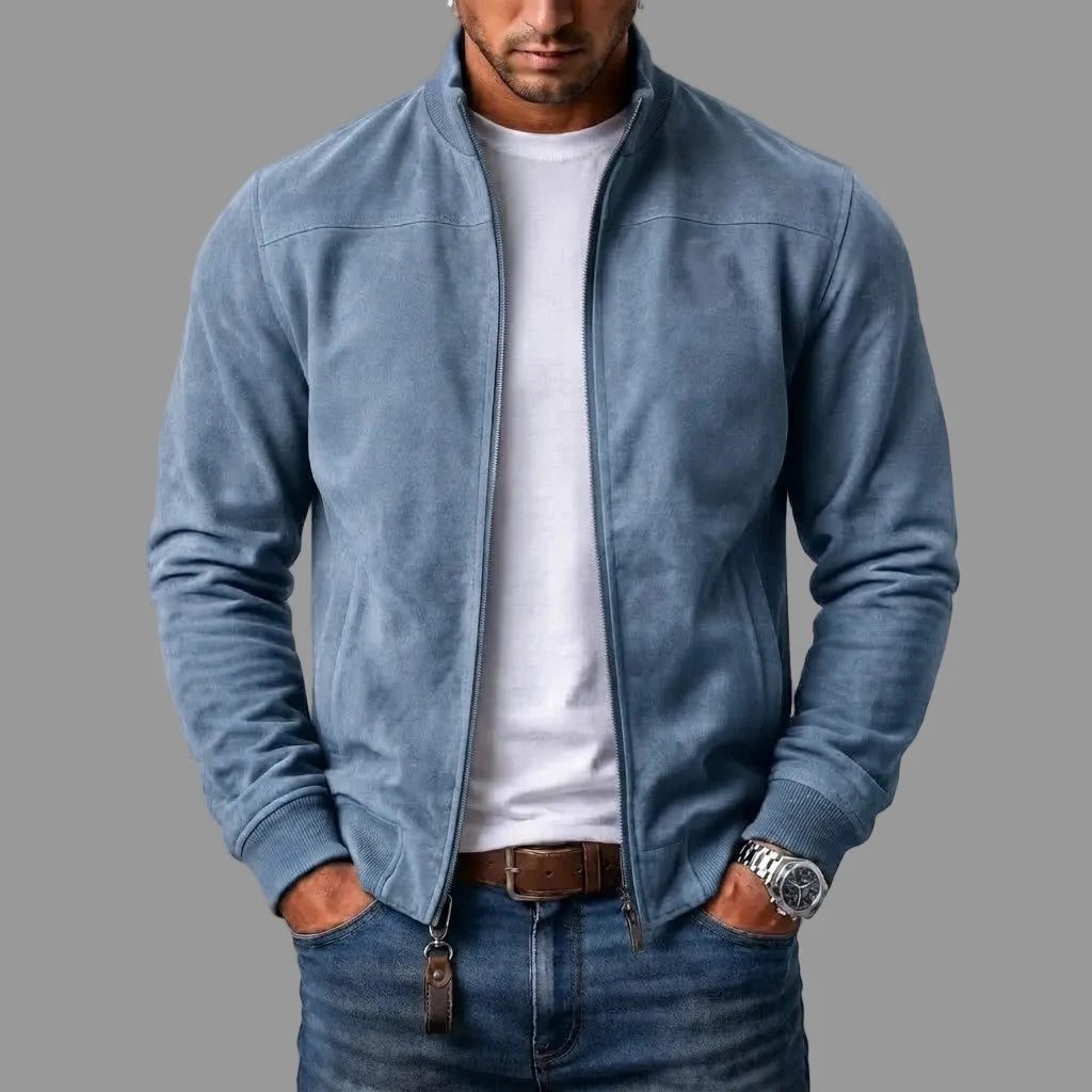 Tancredi – Chaqueta Bomber Hombre Efecto Ante